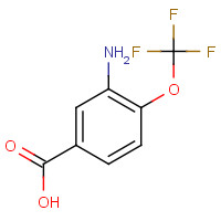 656-06-4 3-amino-4-(trifluoromethoxy)benzoic acid chemical structure
