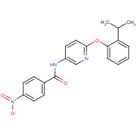 224794-83-6 4-nitro-N-[6-(2-propan-2-ylphenoxy)pyridin-3-yl]benzamide chemical structure