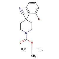920023-51-4 tert-butyl 4-(2-bromophenyl)-4-cyanopiperidine-1-carboxylate chemical structure