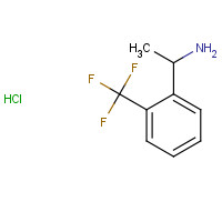 39959-68-7 1-[2-(trifluoromethyl)phenyl]ethanamine;hydrochloride chemical structure