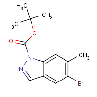 1305320-67-5 tert-butyl 5-bromo-6-methylindazole-1-carboxylate chemical structure