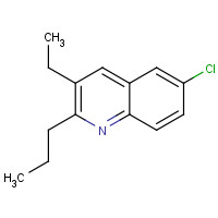 3299-46-5 6-chloro-3-ethyl-2-propylquinoline chemical structure