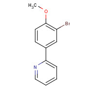 168823-65-2 2-(3-bromo-4-methoxyphenyl)pyridine chemical structure
