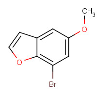 90484-47-2 7-bromo-5-methoxy-1-benzofuran chemical structure