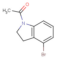 114744-52-4 1-(4-bromo-2,3-dihydroindol-1-yl)ethanone chemical structure