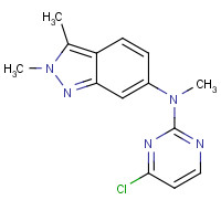 1252927-45-9 N-(4-chloropyrimidin-2-yl)-N,2,3-trimethylindazol-6-amine chemical structure