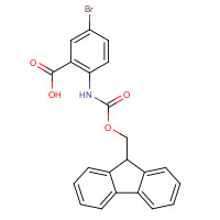 183871-04-7 5-bromo-2-(9H-fluoren-9-ylmethoxycarbonylamino)benzoic acid chemical structure