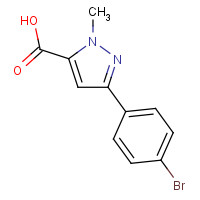 852815-40-8 5-(4-bromophenyl)-2-methylpyrazole-3-carboxylic acid chemical structure