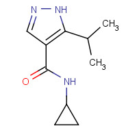 1369997-81-8 N-cyclopropyl-5-propan-2-yl-1H-pyrazole-4-carboxamide chemical structure