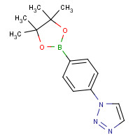 1101174-00-8 1-[4-(4,4,5,5-tetramethyl-1,3,2-dioxaborolan-2-yl)phenyl]triazole chemical structure