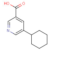 73355-61-0 5-cyclohexylpyridine-3-carboxylic acid chemical structure