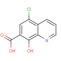 205040-62-6 5-chloro-8-hydroxyquinoline-7-carboxylic acid chemical structure