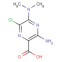 27245-43-8 3-amino-6-chloro-5-(dimethylamino)pyrazine-2-carboxylic acid chemical structure