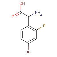500696-05-9 2-amino-2-(4-bromo-2-fluorophenyl)acetic acid chemical structure