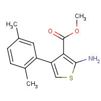 350990-26-0 methyl 2-amino-4-(2,5-dimethylphenyl)thiophene-3-carboxylate chemical structure