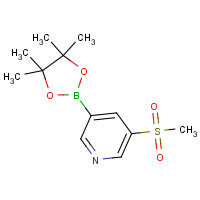 1206641-26-0 3-methylsulfonyl-5-(4,4,5,5-tetramethyl-1,3,2-dioxaborolan-2-yl)pyridine chemical structure
