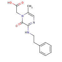 199296-29-2 2-[6-methyl-2-oxo-3-(2-phenylethylamino)pyrazin-1-yl]acetic acid chemical structure