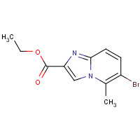 859787-40-9 ethyl 6-bromo-5-methylimidazo[1,2-a]pyridine-2-carboxylate chemical structure