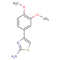 51837-85-5 4-(3,4-dimethoxyphenyl)-1,3-thiazol-2-amine chemical structure