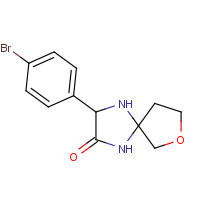 1044507-03-0 2-(4-bromophenyl)-7-oxa-1,4-diazaspiro[4.4]nonan-3-one chemical structure