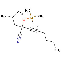 868741-96-2 2-(2-methylpropyl)-2-trimethylsilyloxyoct-3-ynenitrile chemical structure