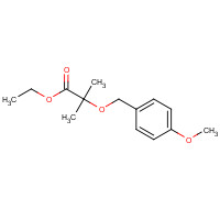 350848-04-3 ethyl 2-[(4-methoxyphenyl)methoxy]-2-methylpropanoate chemical structure