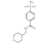 1228838-68-3 N-(oxan-4-ylmethyl)-4-sulfamoylbenzamide chemical structure