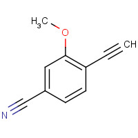 914105-99-0 4-ethynyl-3-methoxybenzonitrile chemical structure