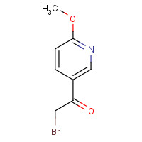 1186113-51-8 2-bromo-1-(6-methoxypyridin-3-yl)ethanone chemical structure