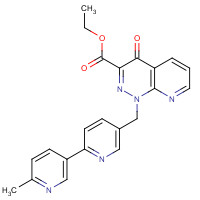 1323190-03-9 ethyl 1-[[6-(6-methylpyridin-3-yl)pyridin-3-yl]methyl]-4-oxopyrido[2,3-c]pyridazine-3-carboxylate chemical structure