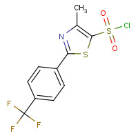 568577-83-3 4-methyl-2-[4-(trifluoromethyl)phenyl]-1,3-thiazole-5-sulfonyl chloride chemical structure
