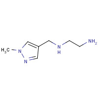 105829-49-0 N'-[(1-methylpyrazol-4-yl)methyl]ethane-1,2-diamine chemical structure