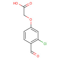 25228-91-5 2-(3-chloro-4-formylphenoxy)acetic acid chemical structure