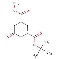 1303974-96-0 1-O-tert-butyl 3-O-methyl 5-oxopiperidine-1,3-dicarboxylate chemical structure