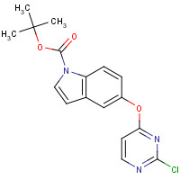 930094-98-7 tert-butyl 5-(2-chloropyrimidin-4-yl)oxyindole-1-carboxylate chemical structure