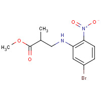 1407833-48-0 methyl 3-(5-bromo-2-nitroanilino)-2-methylpropanoate chemical structure