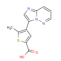 1235545-51-3 4-imidazo[1,2-b]pyridazin-3-yl-5-methylthiophene-2-carboxylic acid chemical structure