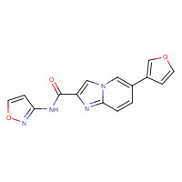 1186087-90-0 6-(furan-3-yl)-N-(1,2-oxazol-3-yl)imidazo[1,2-a]pyridine-2-carboxamide chemical structure