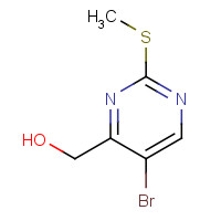 944317-70-8 (5-bromo-2-methylsulfanylpyrimidin-4-yl)methanol chemical structure