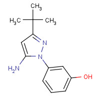 869663-62-7 3-(5-amino-3-tert-butylpyrazol-1-yl)phenol chemical structure
