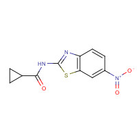 401582-89-6 N-(6-nitro-1,3-benzothiazol-2-yl)cyclopropanecarboxamide chemical structure