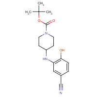 1134197-53-7 tert-butyl 4-(5-cyano-2-hydroxyanilino)piperidine-1-carboxylate chemical structure
