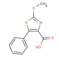 124498-35-7 2-methylsulfanyl-5-phenyl-1,3-thiazole-4-carboxylic acid chemical structure