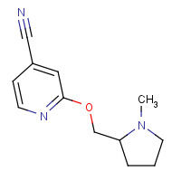 453560-62-8 2-[(1-methylpyrrolidin-2-yl)methoxy]pyridine-4-carbonitrile chemical structure