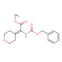 477584-90-0 methyl 2-(oxan-4-ylidene)-2-(phenylmethoxycarbonylamino)acetate chemical structure