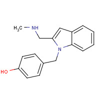 302790-42-7 4-[[2-(methylaminomethyl)indol-1-yl]methyl]phenol chemical structure