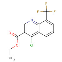 31602-11-6 ethyl 4-chloro-8-(trifluoromethyl)quinoline-3-carboxylate chemical structure