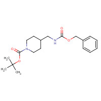 155456-33-0 tert-butyl 4-(phenylmethoxycarbonylaminomethyl)piperidine-1-carboxylate chemical structure