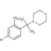 1092500-79-2 4-[2-(4-bromo-2-methylphenyl)propan-2-yl]morpholine chemical structure