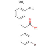 1379995-59-1 2-(3-bromophenyl)-3-(3,4-dimethylphenyl)propanoic acid chemical structure